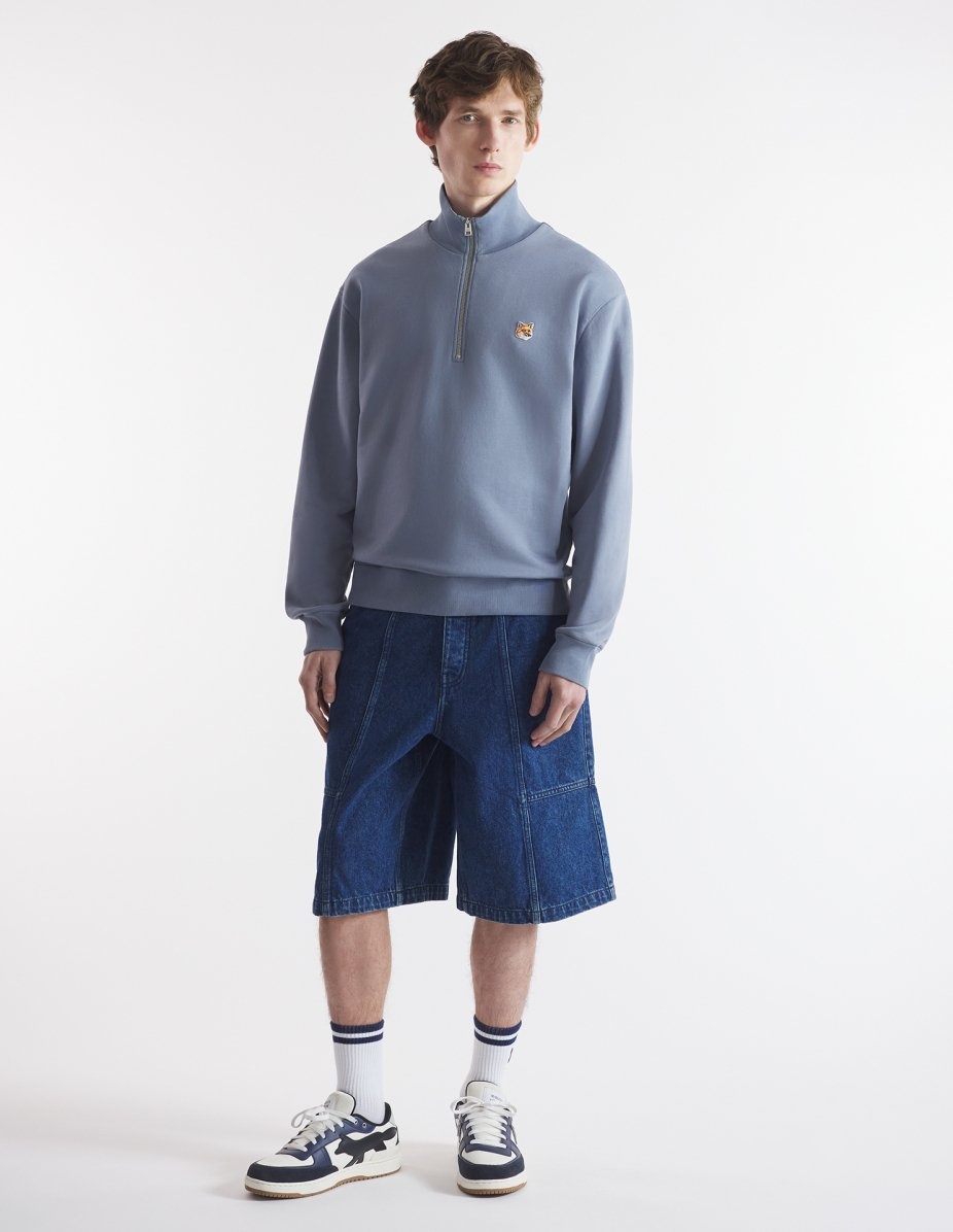 FOX HEAD PATCH COMFORT HALF ZIP SWEATSHIRT - 2