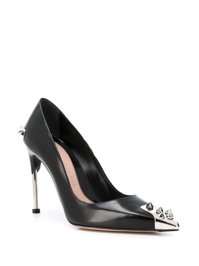 Alexander McQueen Punk Stud leather pumps outlook