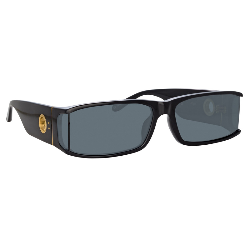 MYA RECTANGULAR SUNGLASSES IN BLACK 3