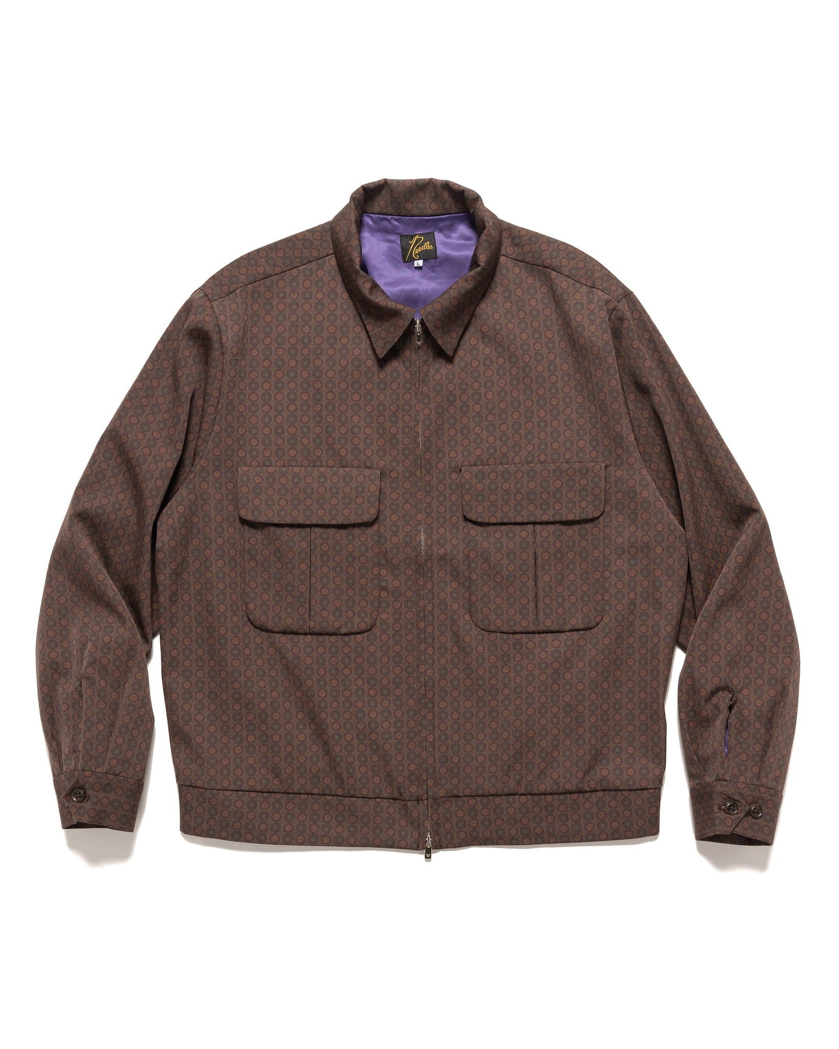 NEEDLES Sport Jacket - Wool Gabardine / Printed Brown / Fine