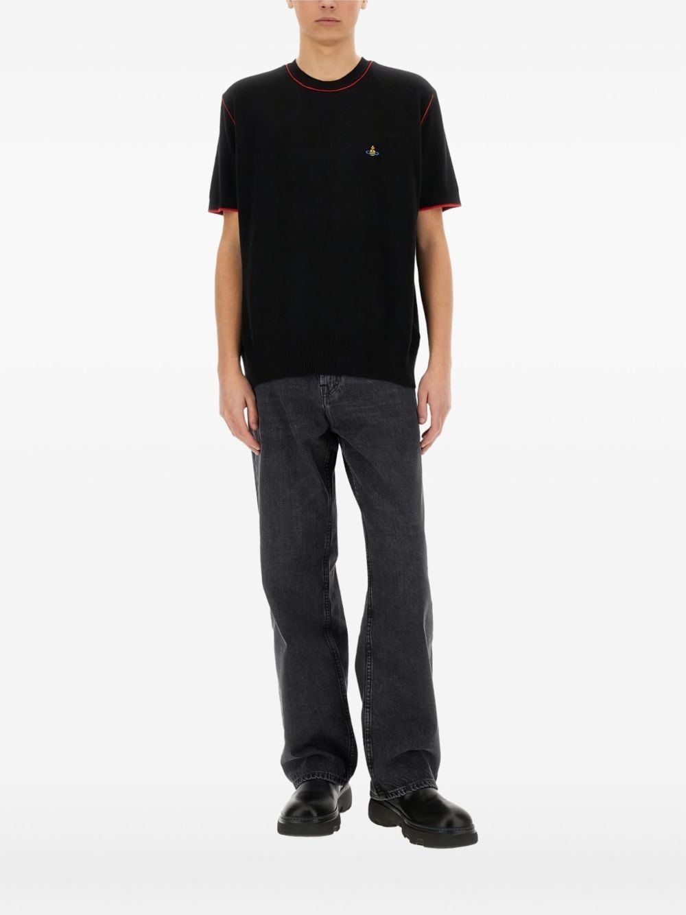 Alex contrast-stitched short-sleeves T-shirt - 2