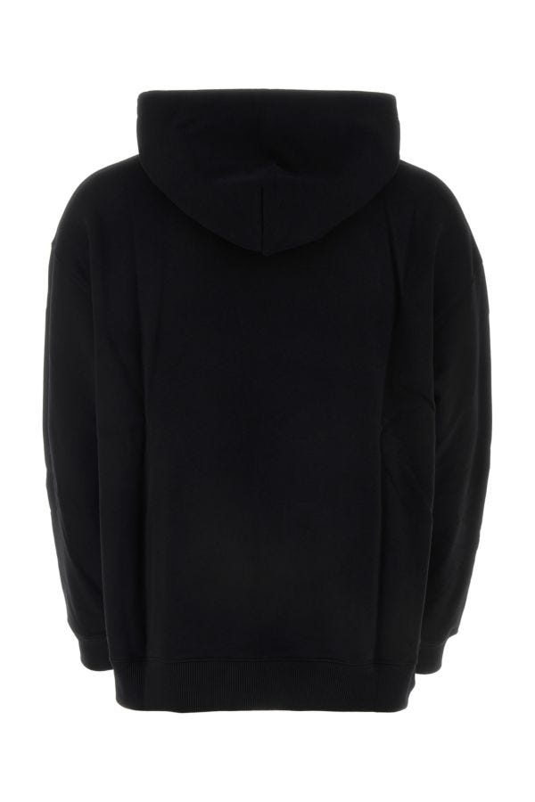 Valentino Valentino Man Black Cotton Sweatshirt | luosophy