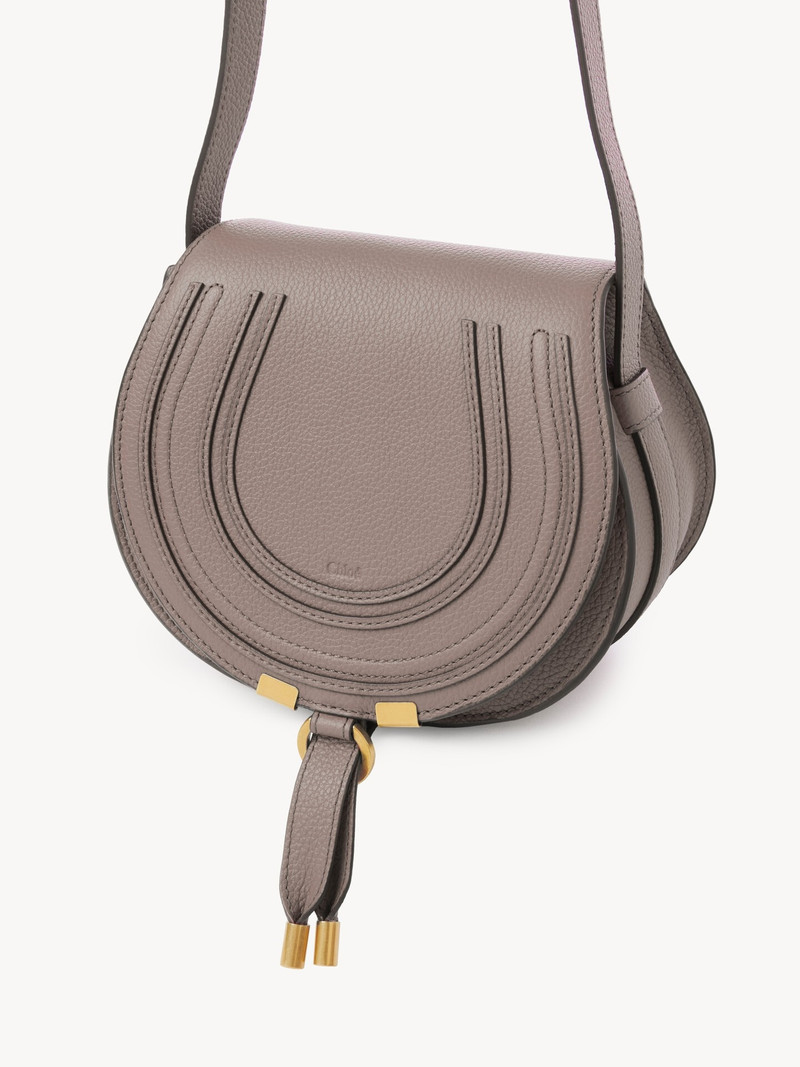 Chloé SMALL MARCIE SADDLE BAG IN GRAINED LEATHER outlook