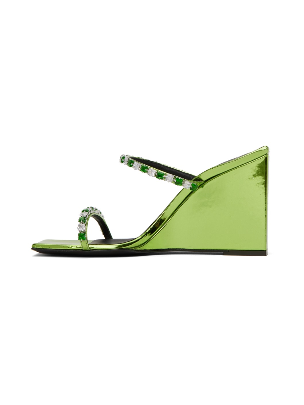 Green Shangay Heeled Sandals - 3