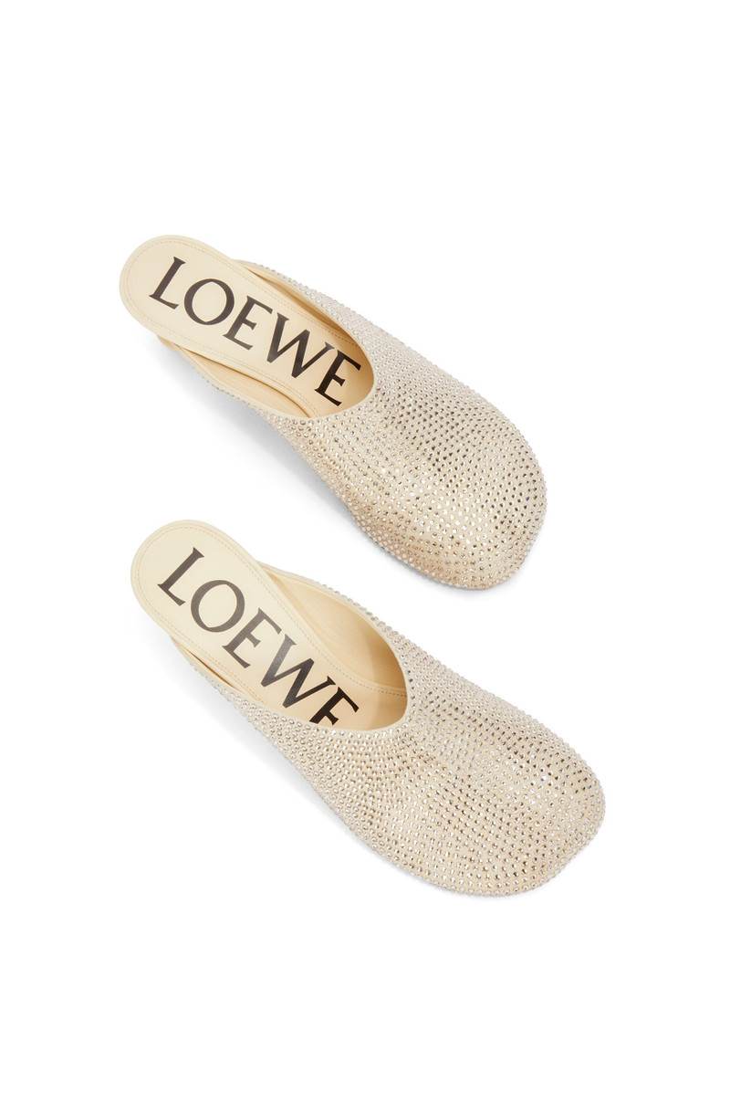 Toy pump in suede and allover rhinestones 4