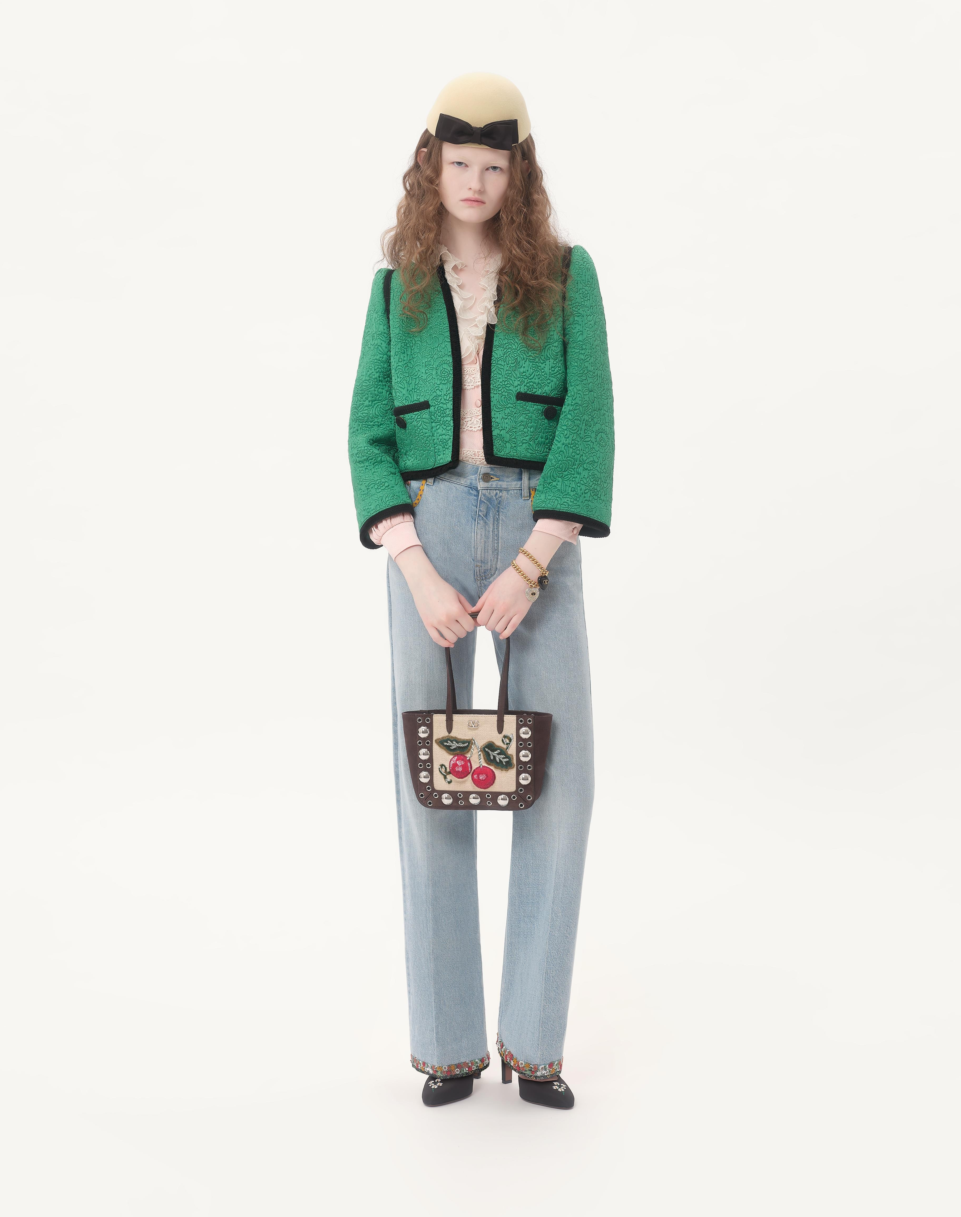 VALENTINO GARAVANI NELLCÔTE MINI EMBROIDERED SHOPPING BAG - 2