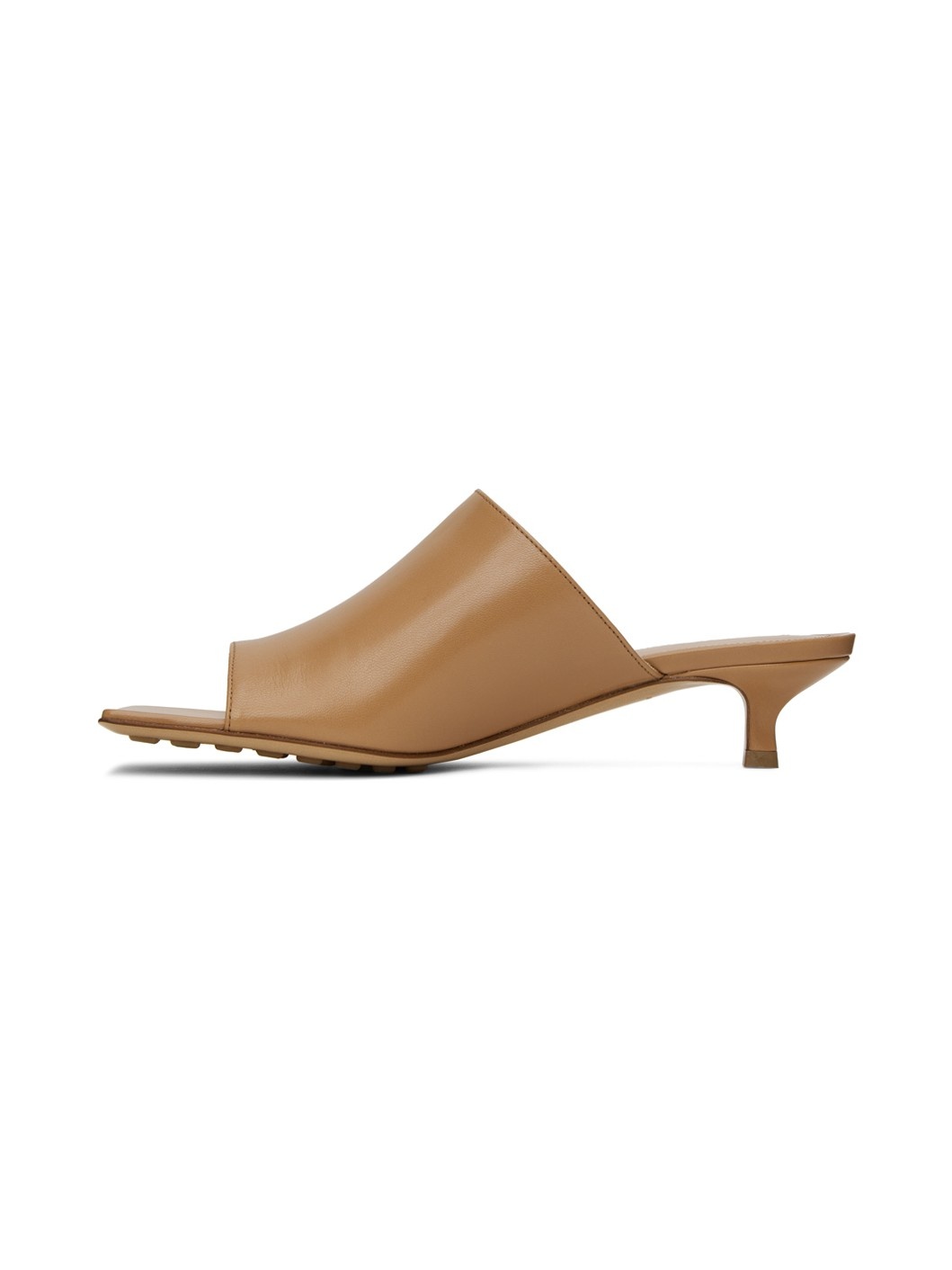 Tan Stretch Mules - 3