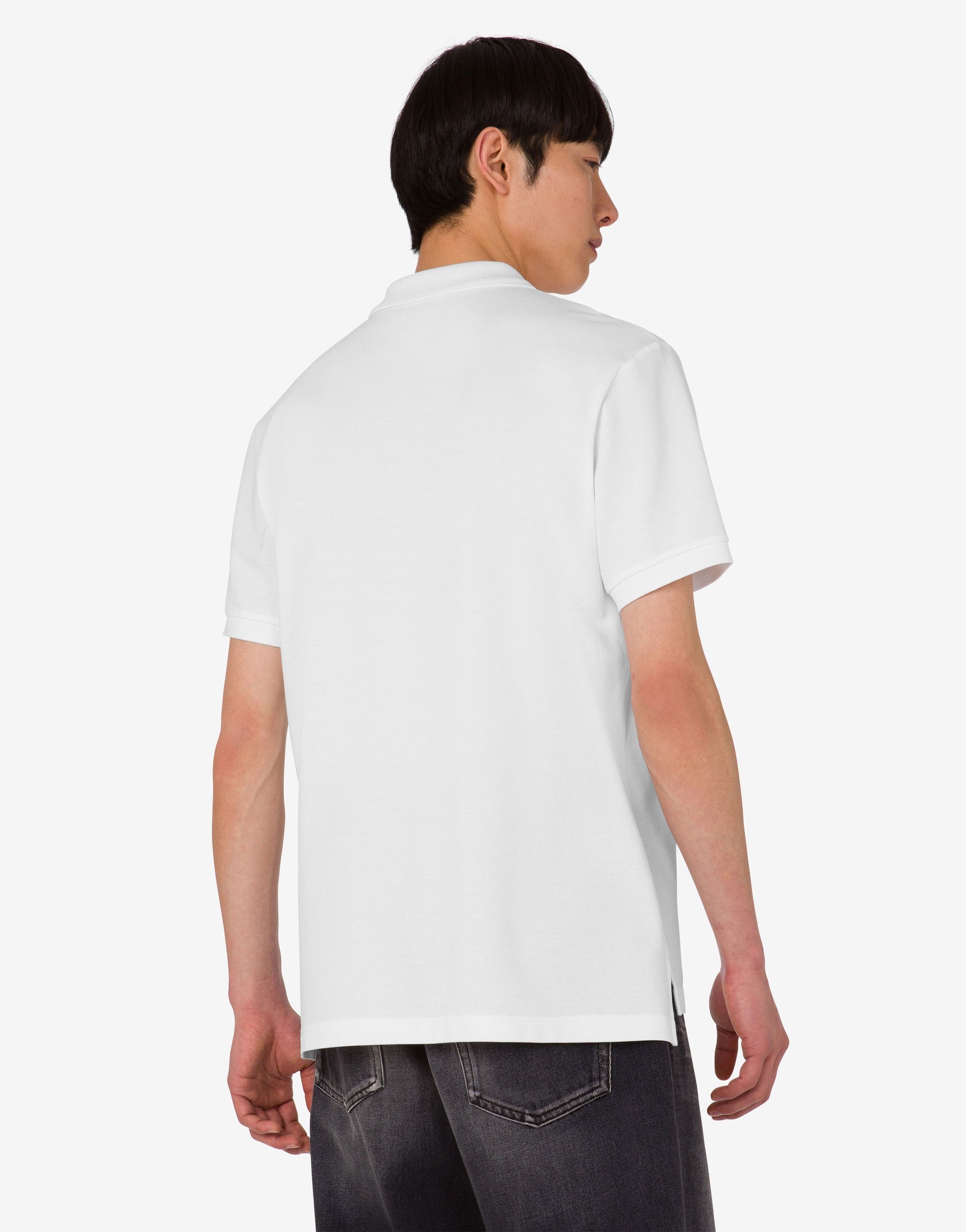 COTTON PIQUE POLO SHIRT LAUREL CROWN - 3