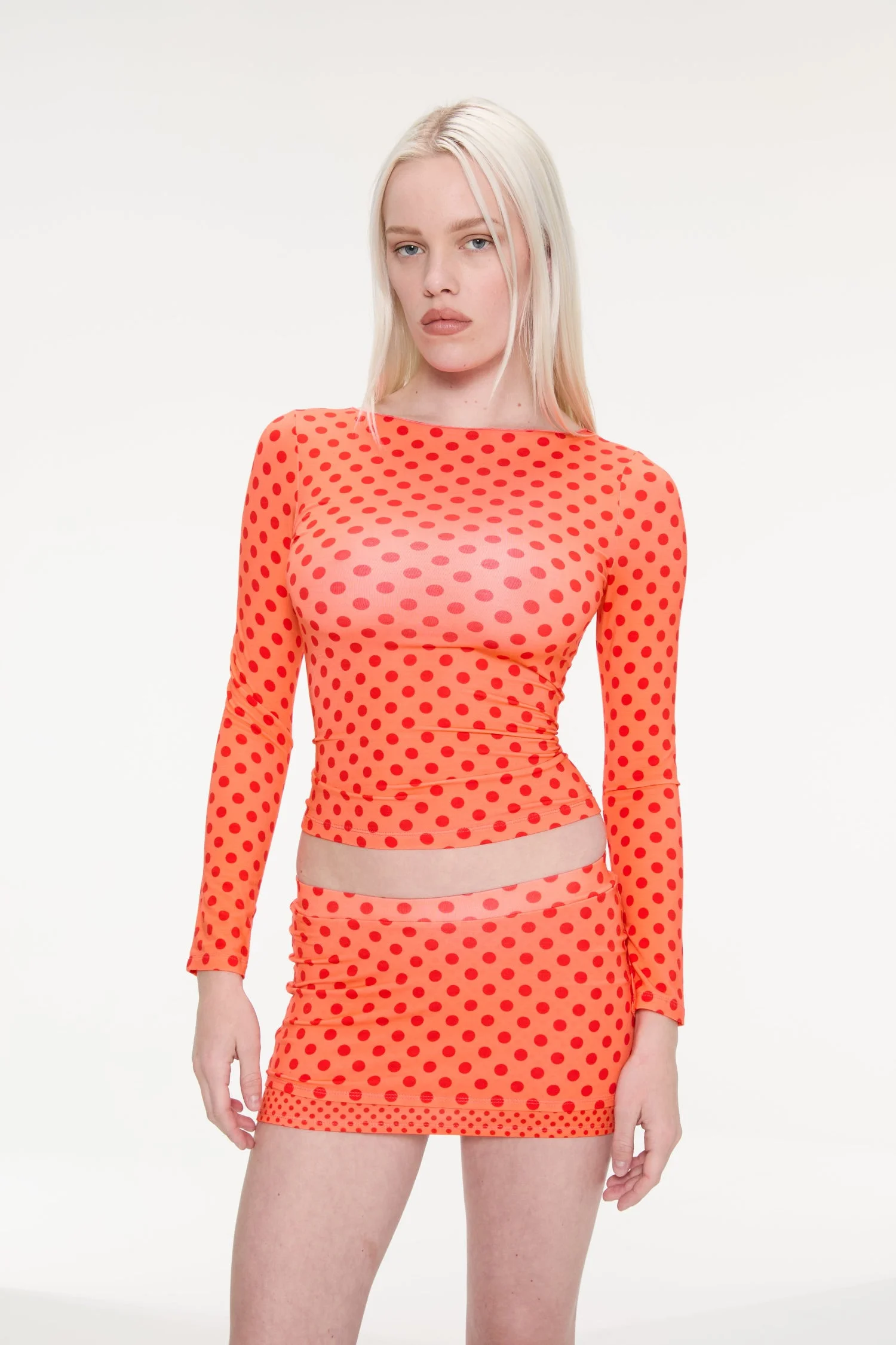 AMELIA TOP - RED POLKA DOT - 1
