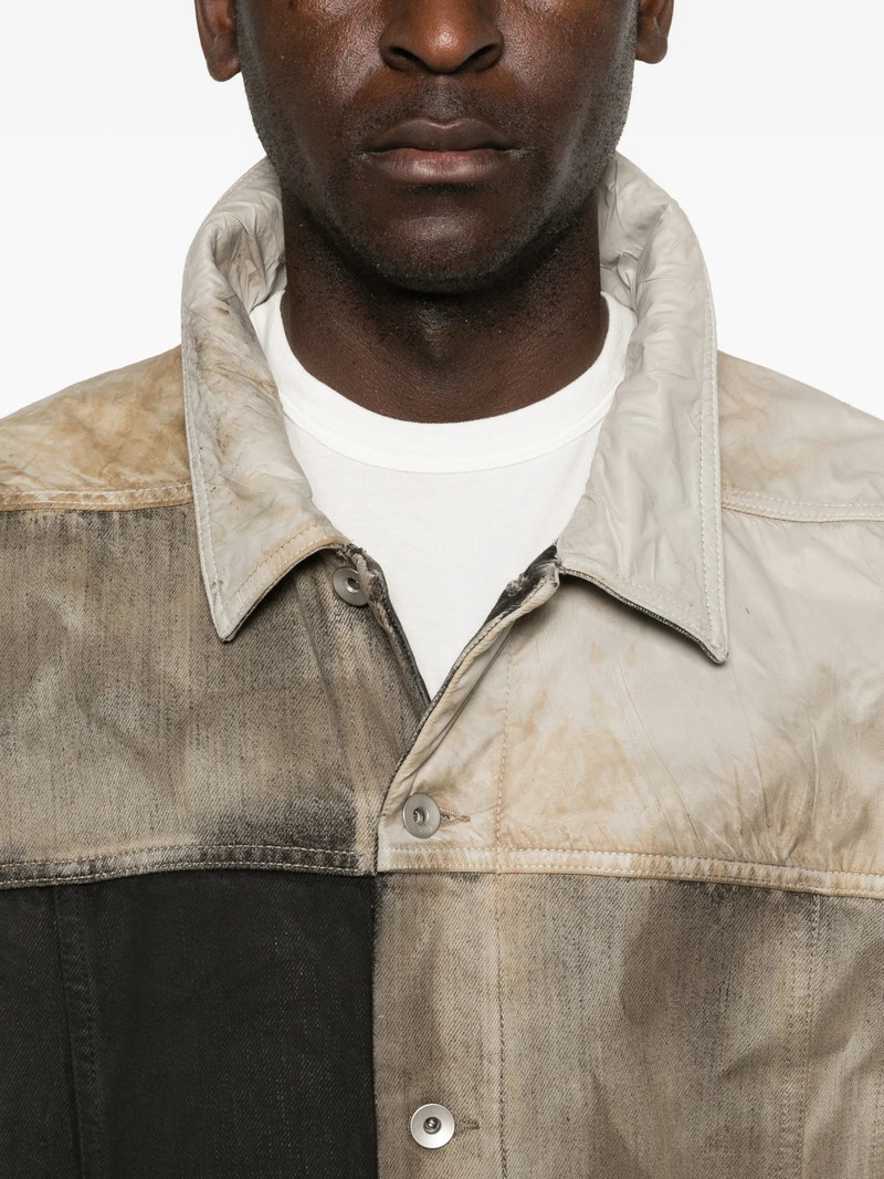 Rick Owens DRKSHDW Rick Owens Drkshdw Jumbo Worker Panelled Jacket outlook