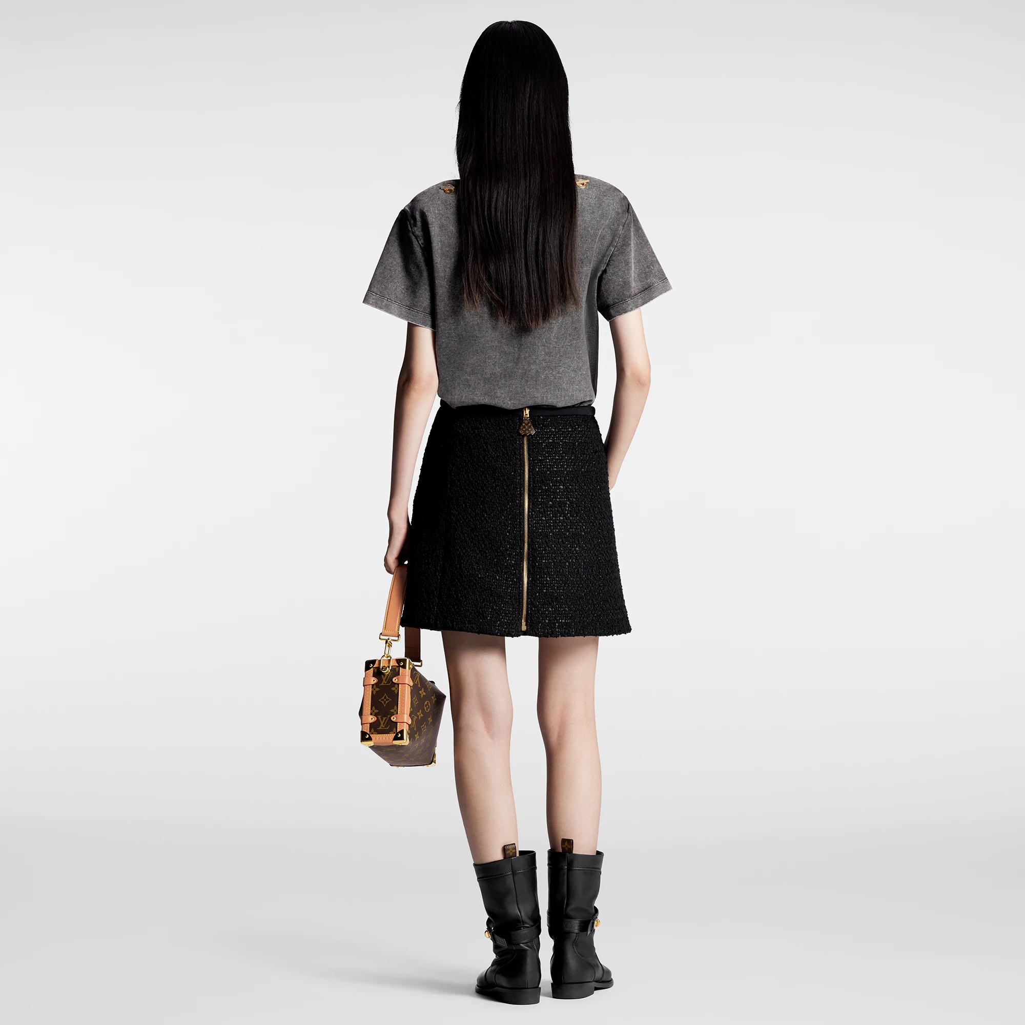 Tweed Pocket Skirt - 3