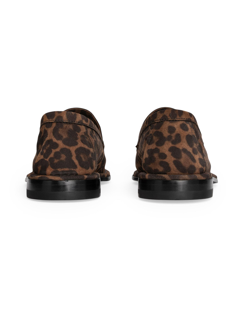Women's Noto Leopard Print Suede Loafers - Printed Suede Kid Leopard 3