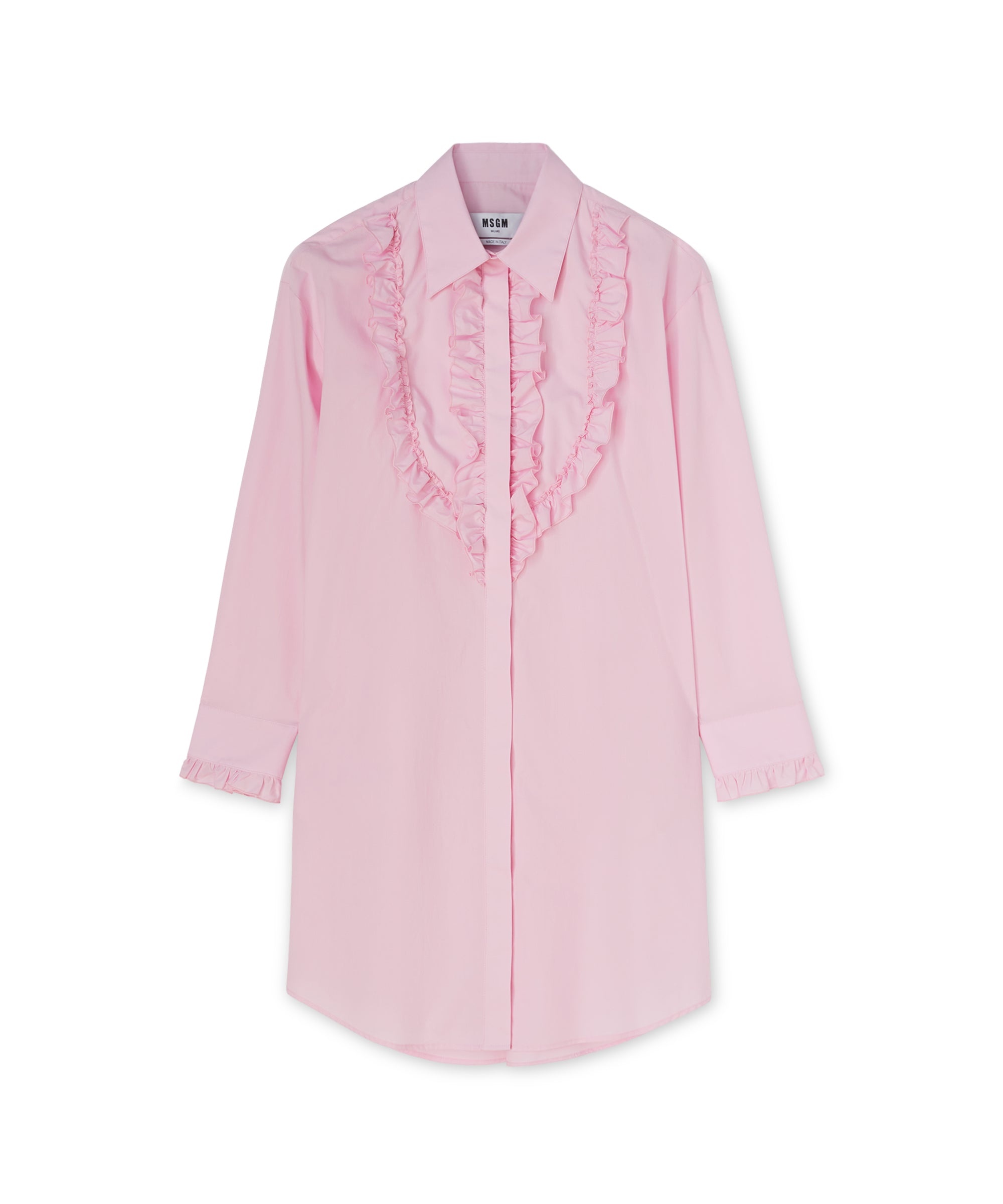 Poplin cotton chemisier shirt dress - 1