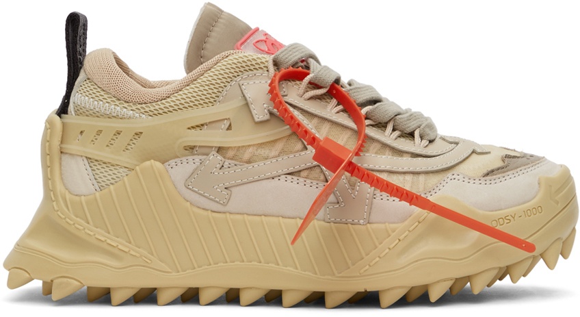 Beige Odsy-1000 Sneakers - 1