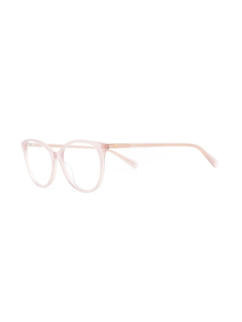 GUCCI transparent-cat-eye-frame glasses outlook