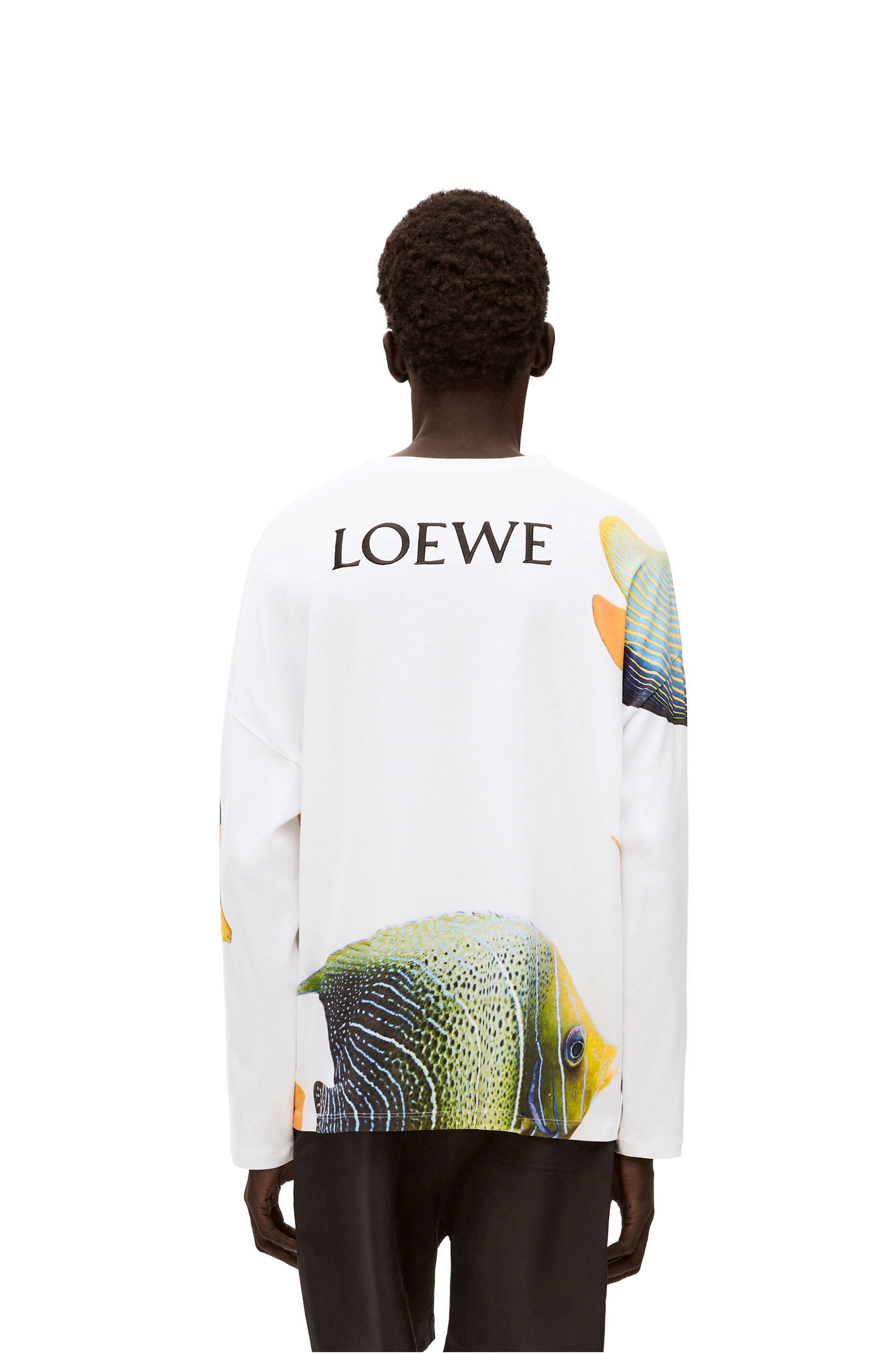 Fish long sleeve T-shirt in cotton - 4