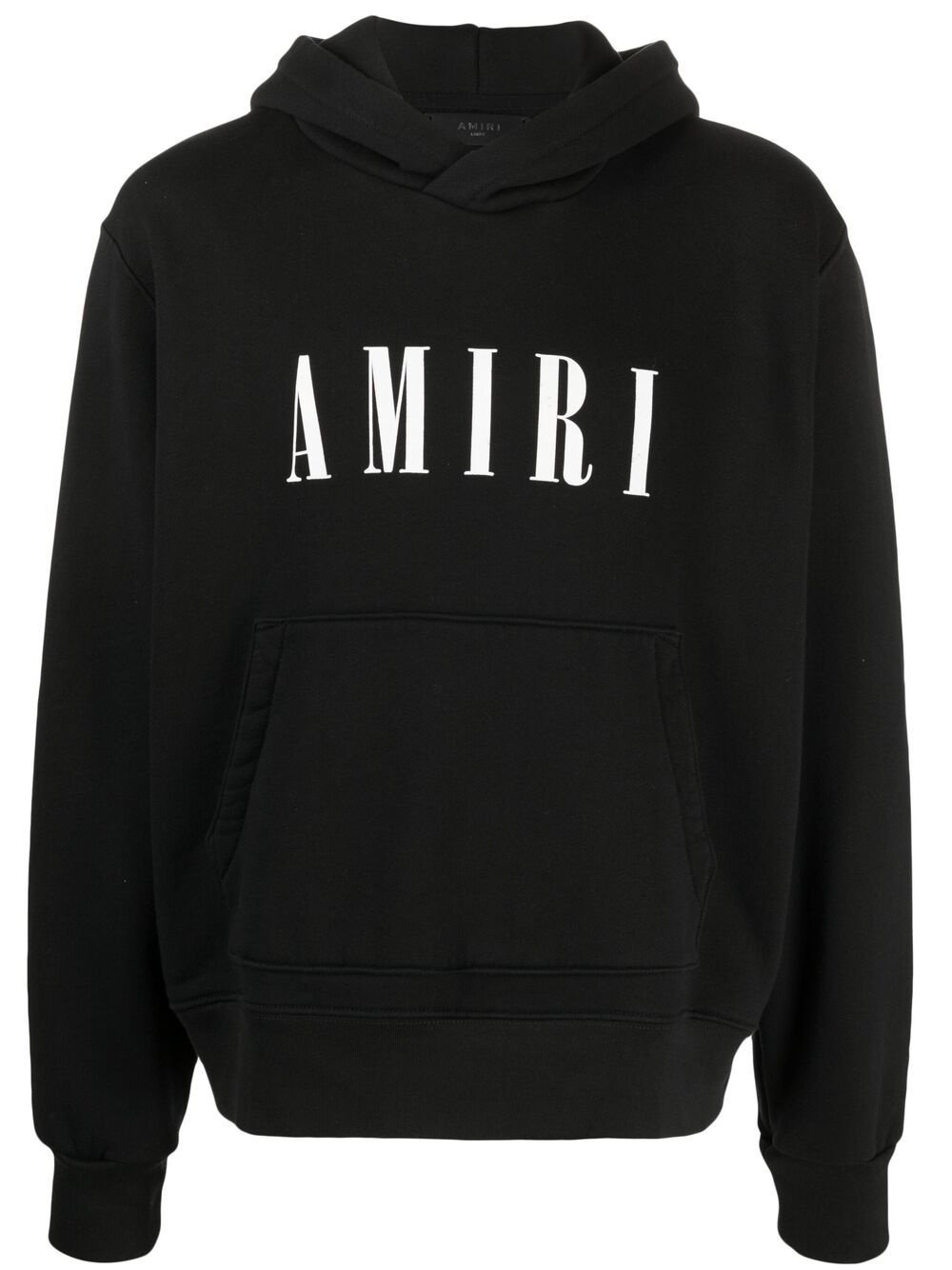 Core logo-print cotton hoodie - 1