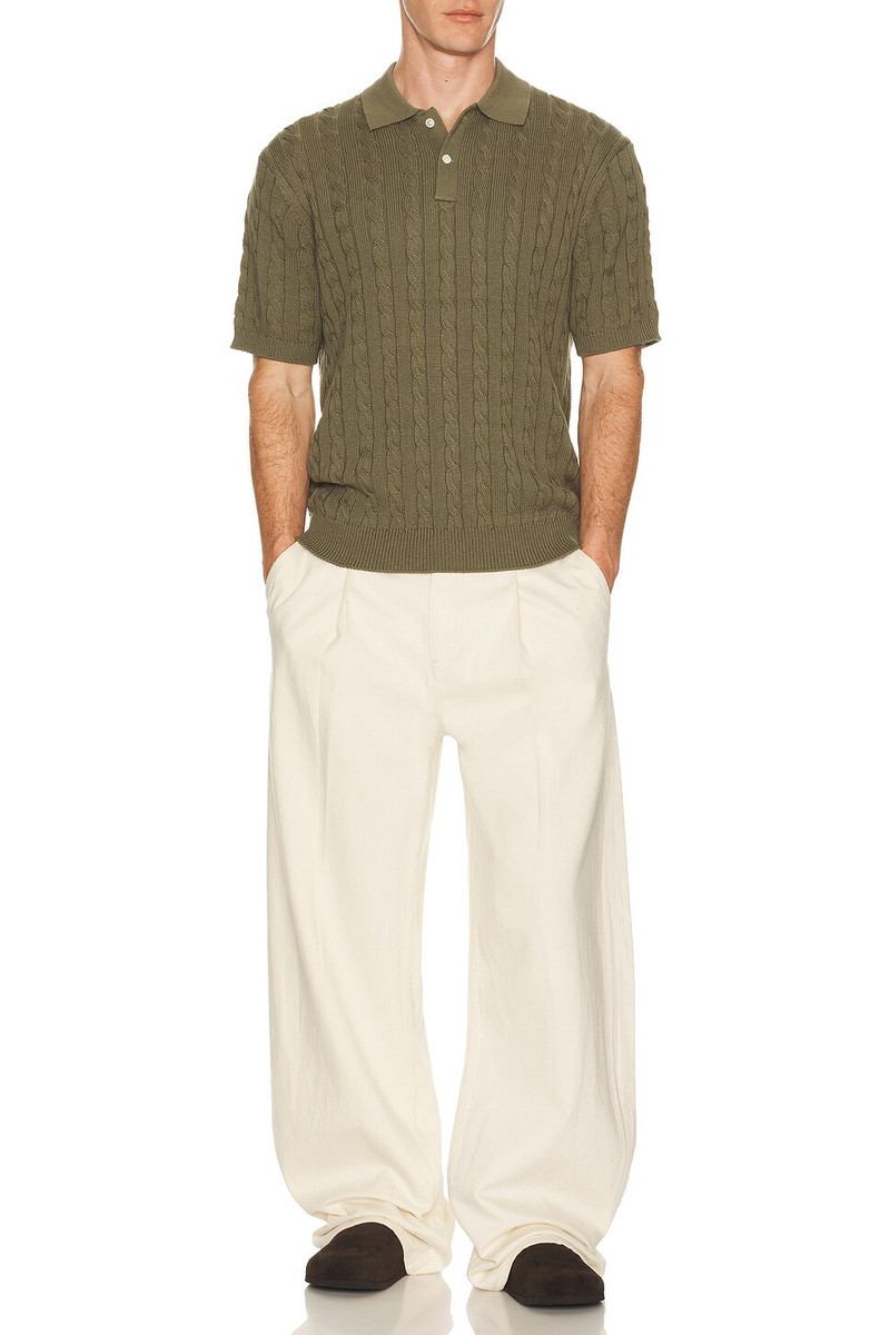 BEAMS PLUS Knit Polo Cable outlook