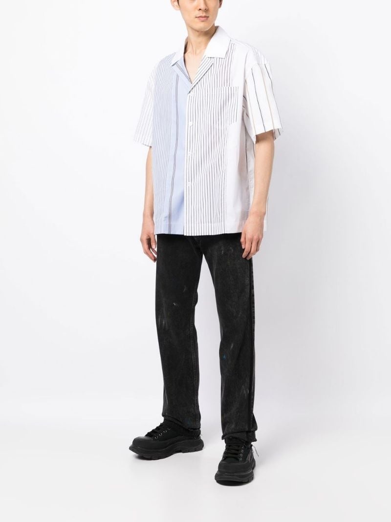 short-sleeve striped shirt - 2