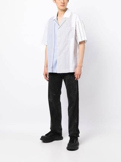FENG CHEN WANG short-sleeve striped shirt outlook