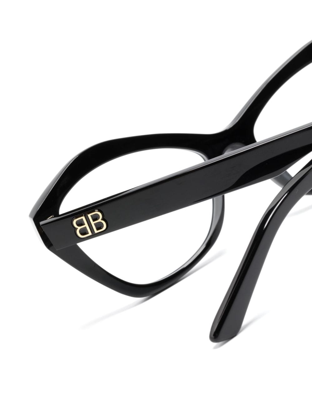 logo-plaque cat-eye glasses - 3