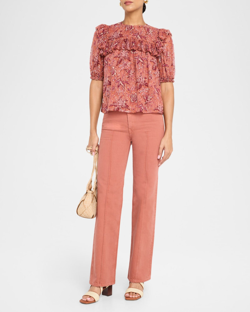 ULLA JOHNSON Jodie Puff-Sleeve Blouse outlook