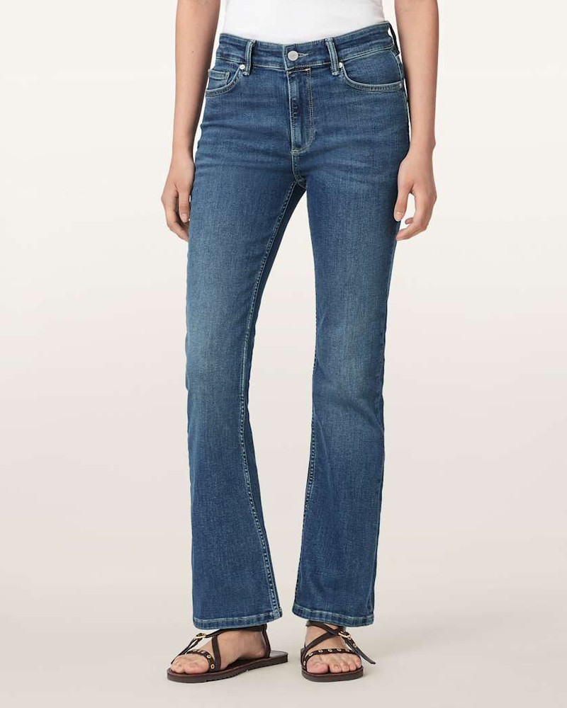 HALDAN MID RISE BOOTCUT DENIM JEANS 5