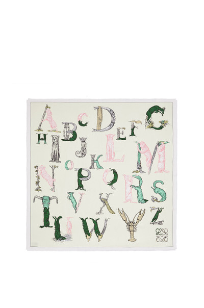 Loewe Alphabet scarf in silk outlook