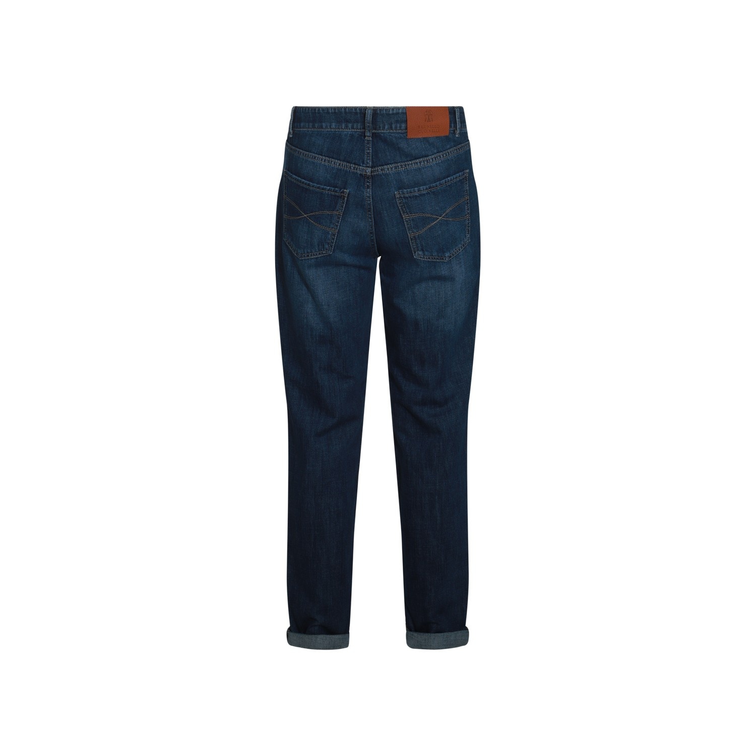 BLUE COTTON DENIM JEANS - 2