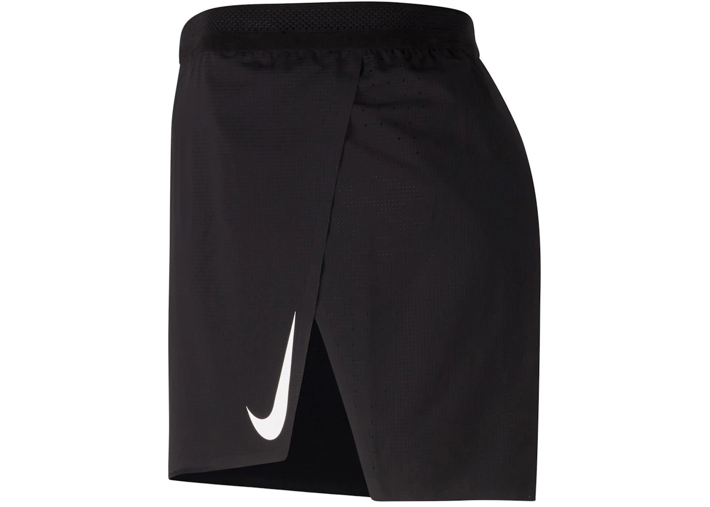Nike Dri-FIT ADV AeroSwift 4" Brief-Lined Racing Shorts Black/White - 2