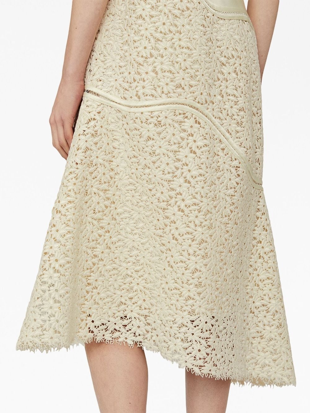 corded-lace sleeveless dress - 7