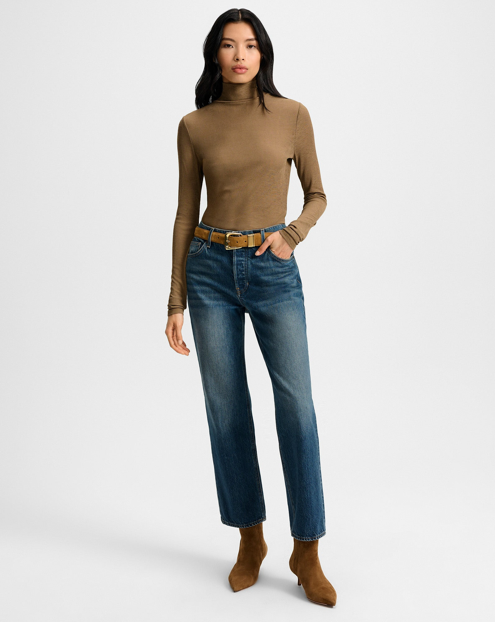 WYETH RIBBED TURTLENECK TOP - 3