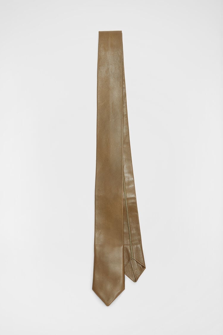 Jil Sander Leather Tie | REVERSIBLE