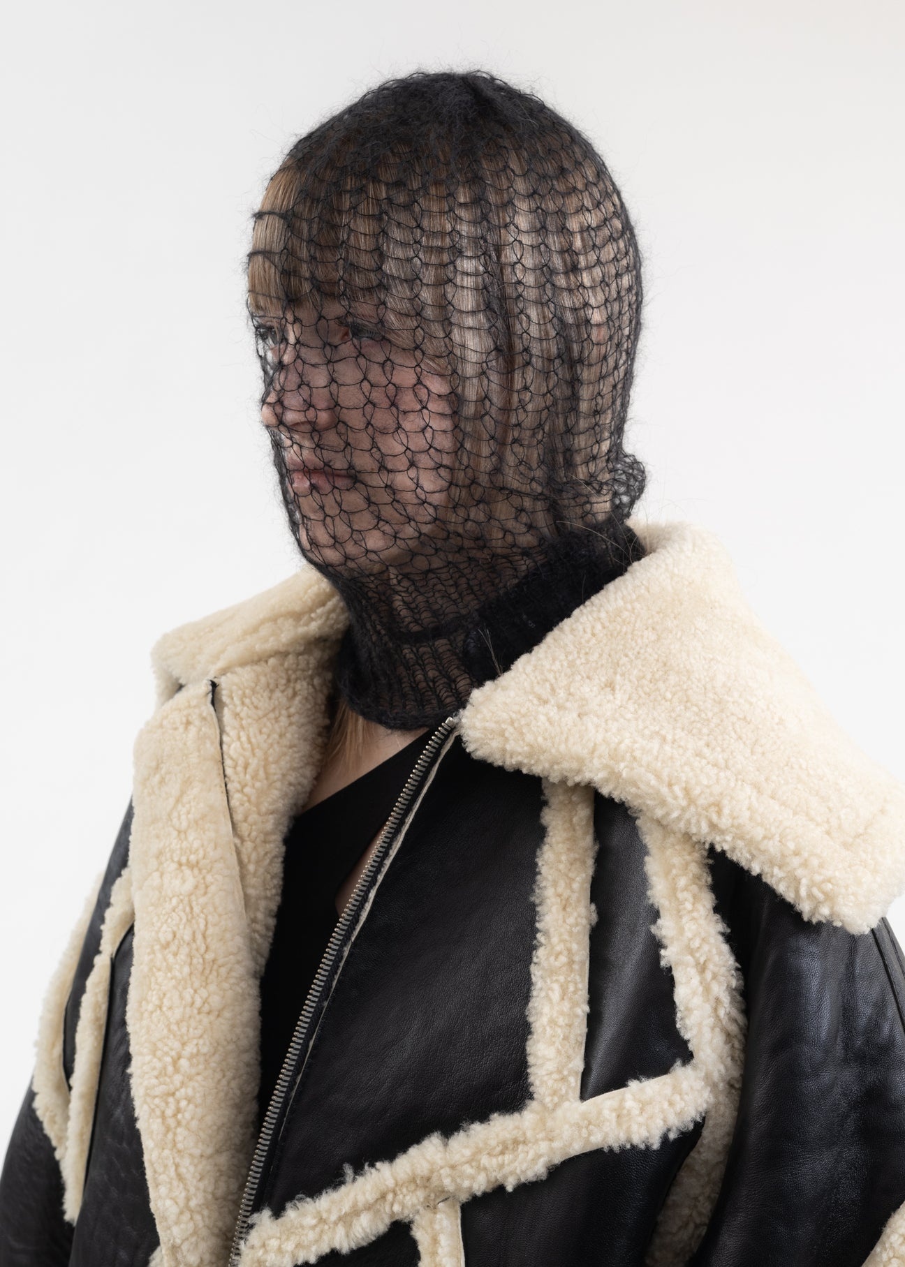 BLACK DISTRESSED BALACLAVA - 1