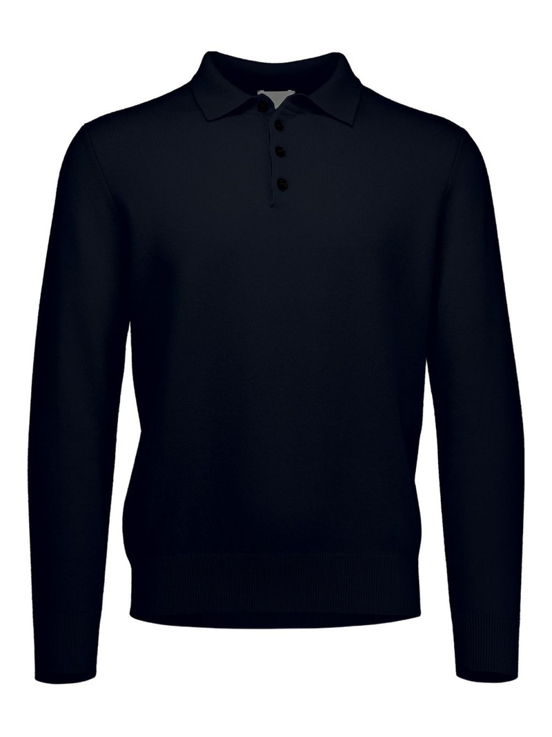 long-sleeve polo shirt 1