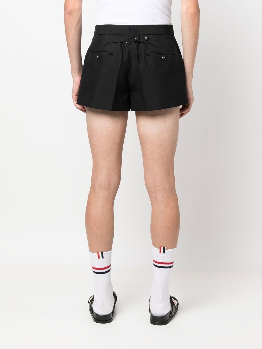 tailored wool shorts - 4