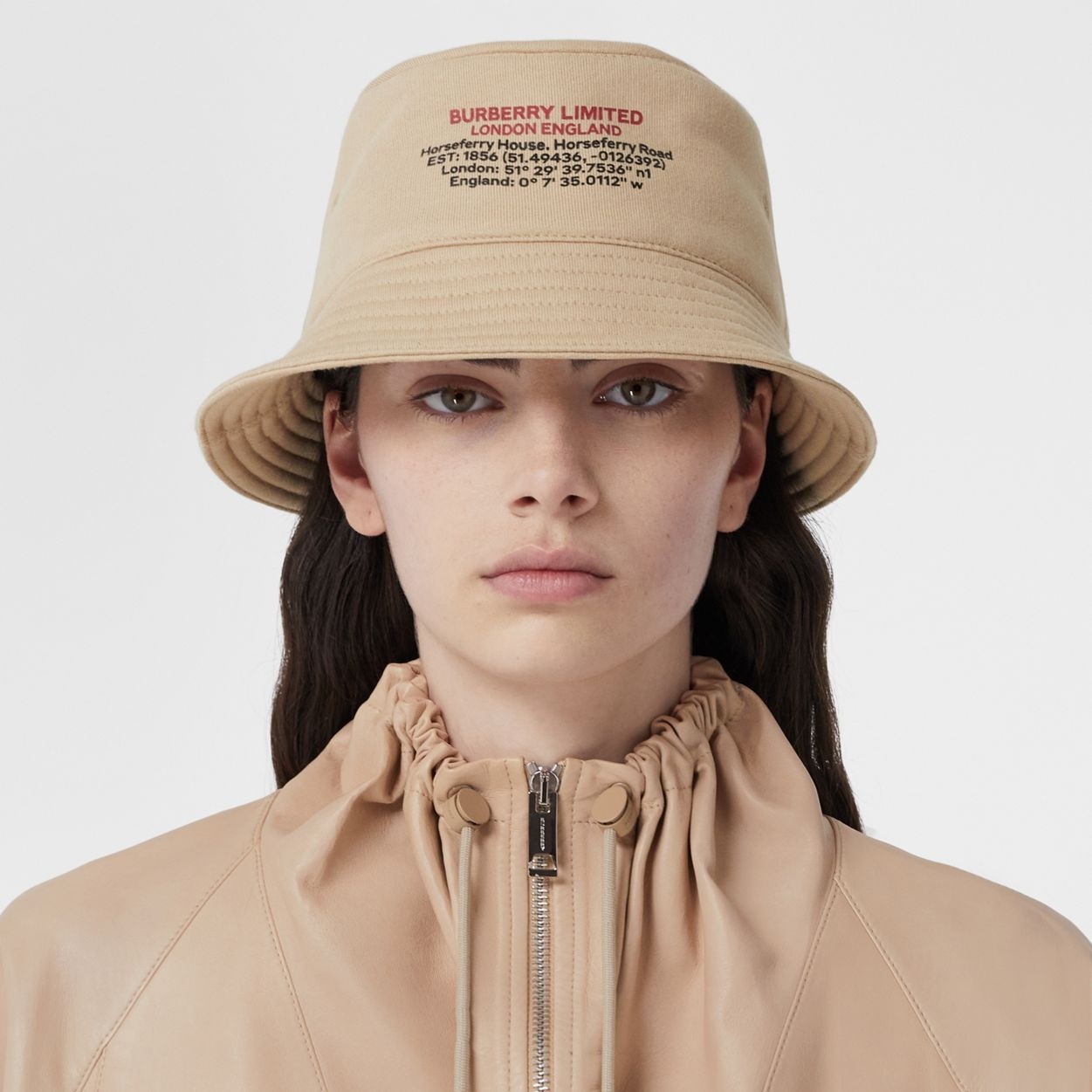 Location Print Cotton Bucket Hat - 3