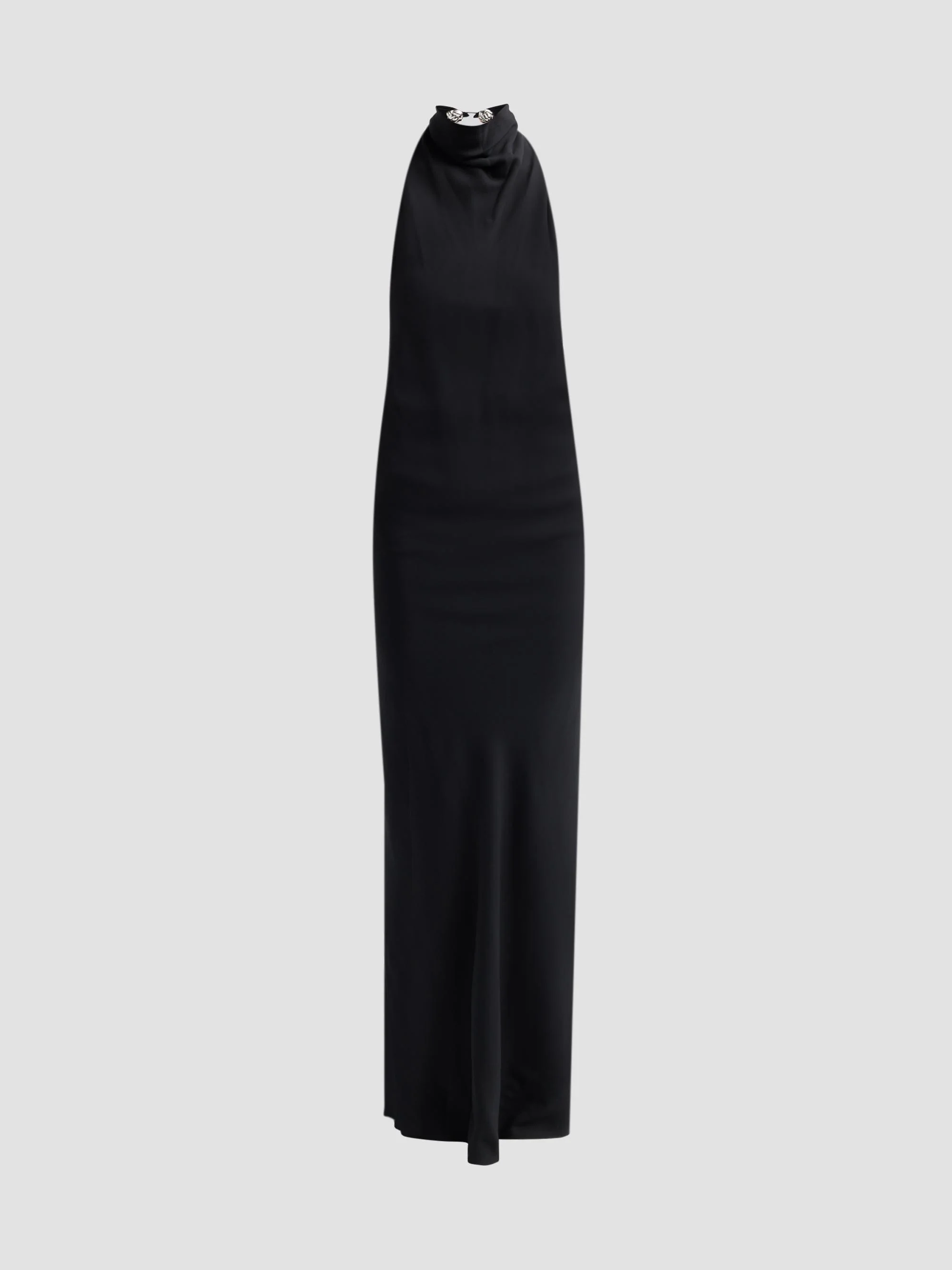 Women's The Ophelia Sleeveless High-Neck Backless Gown - Black - 1