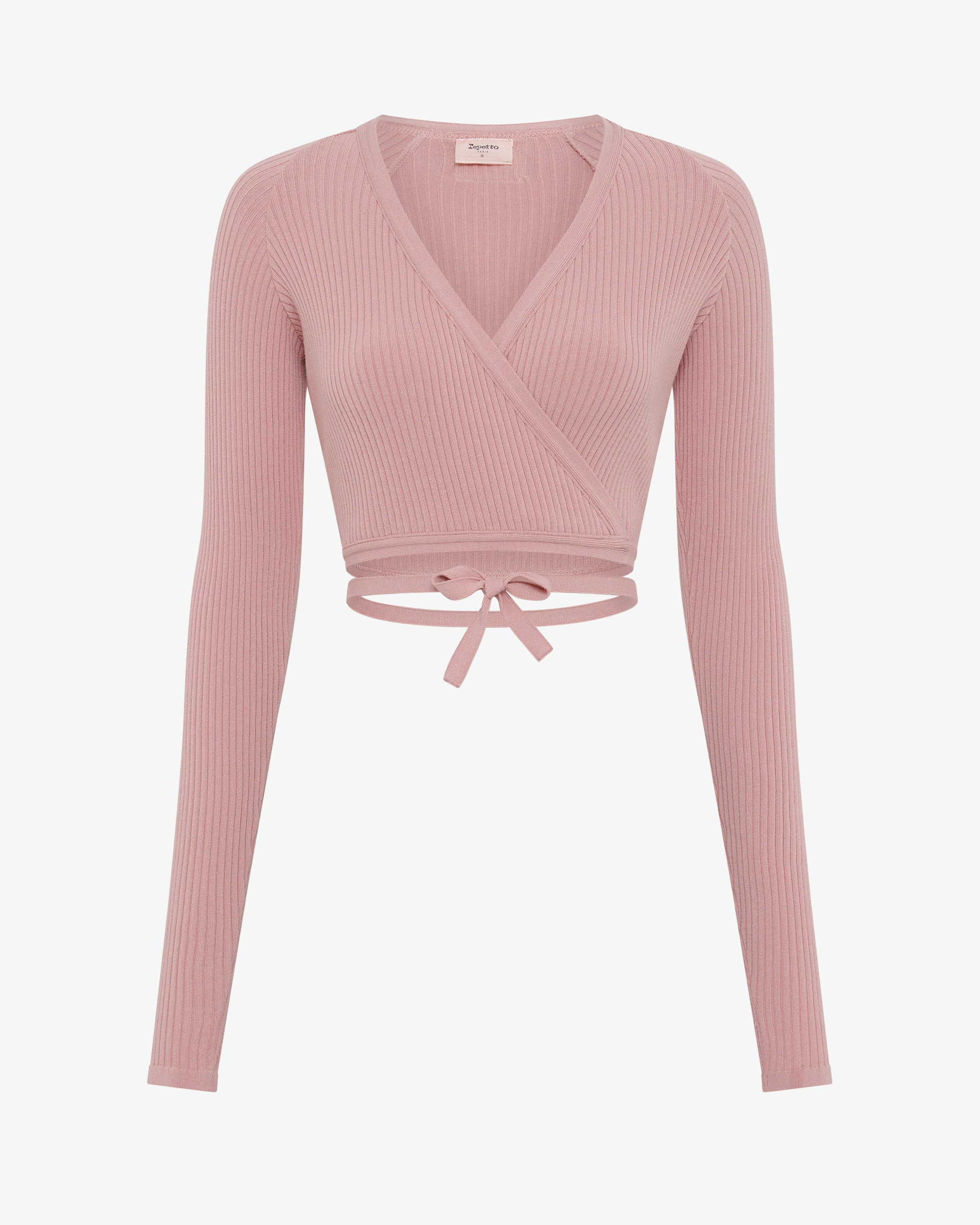 RIB-KNIT WRAP-OVER - 1