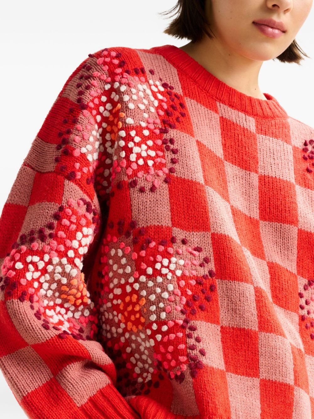 Inter checkerboard sweater - 5