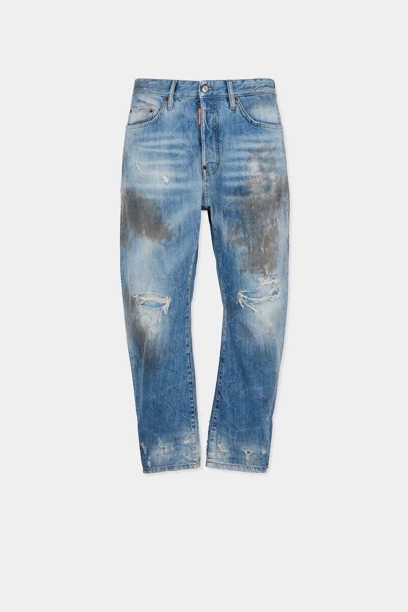 LIGHT DIRTY WASH BRO JEANS - 1