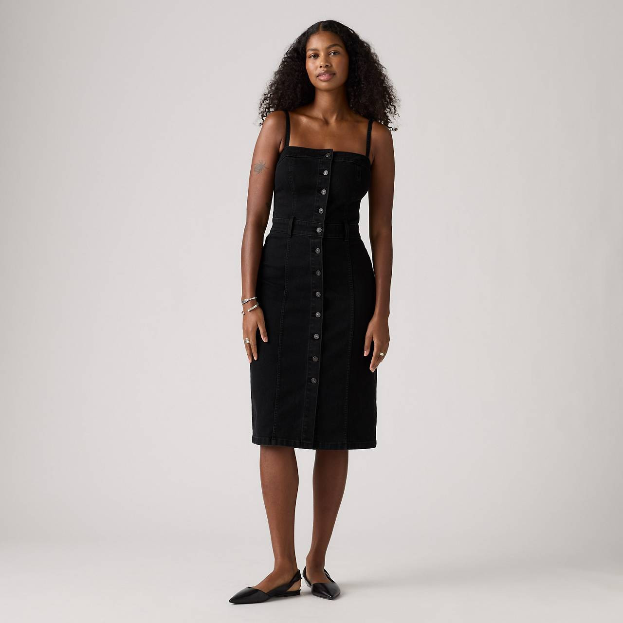 DENIM BUSTIER DRESS - 2