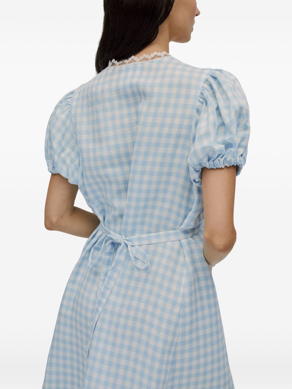checked midi dress - 5