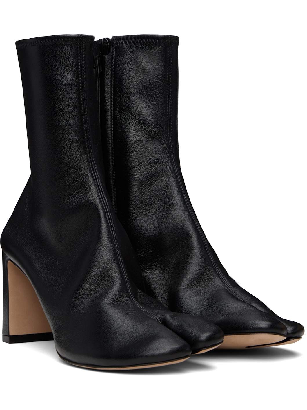 SSENSE Exclusive Black Tabi Stretch Boots - 4