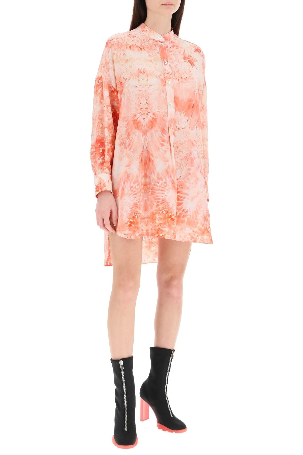 CORAL SHIRT DRESS - 2