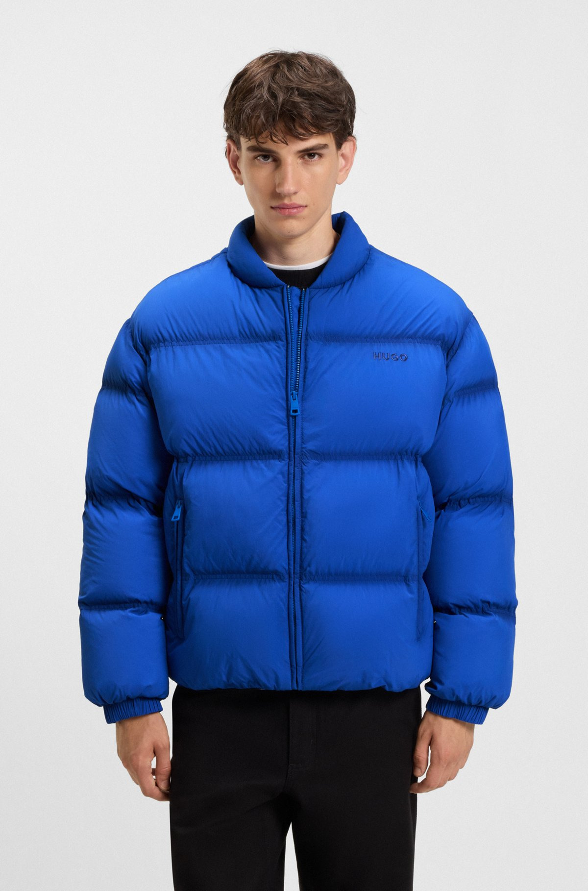 WATER-REPELLENT PUFFER JACKET WITH EMBROIDERED LOGO - 2