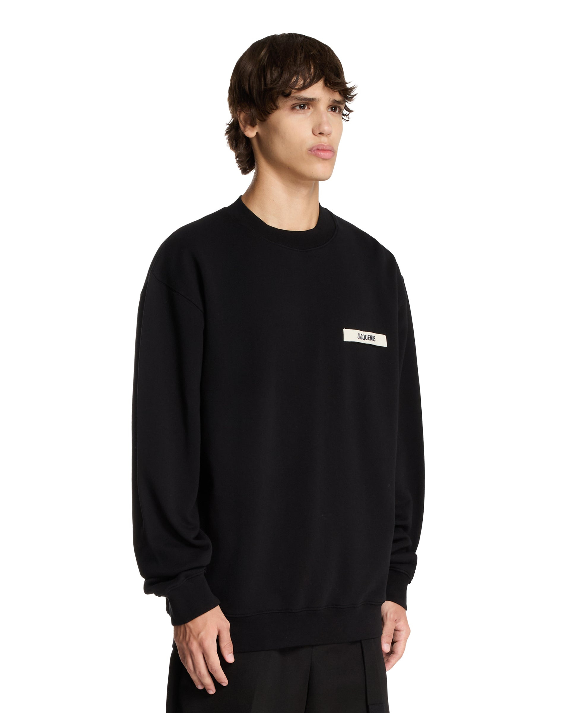 Black Gros Grain Sweatshirt - 4