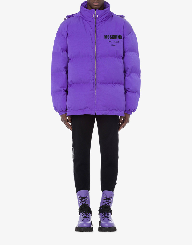 Moschino VINYL MOSCHINO COUTURE TECHNICAL NYLON DOWN JACKET outlook