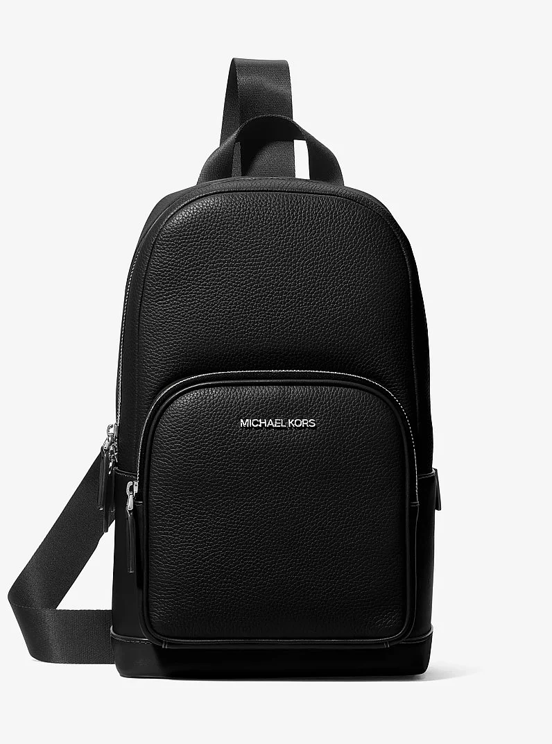 Cooper Pebbled Leather Sling Pack - 1