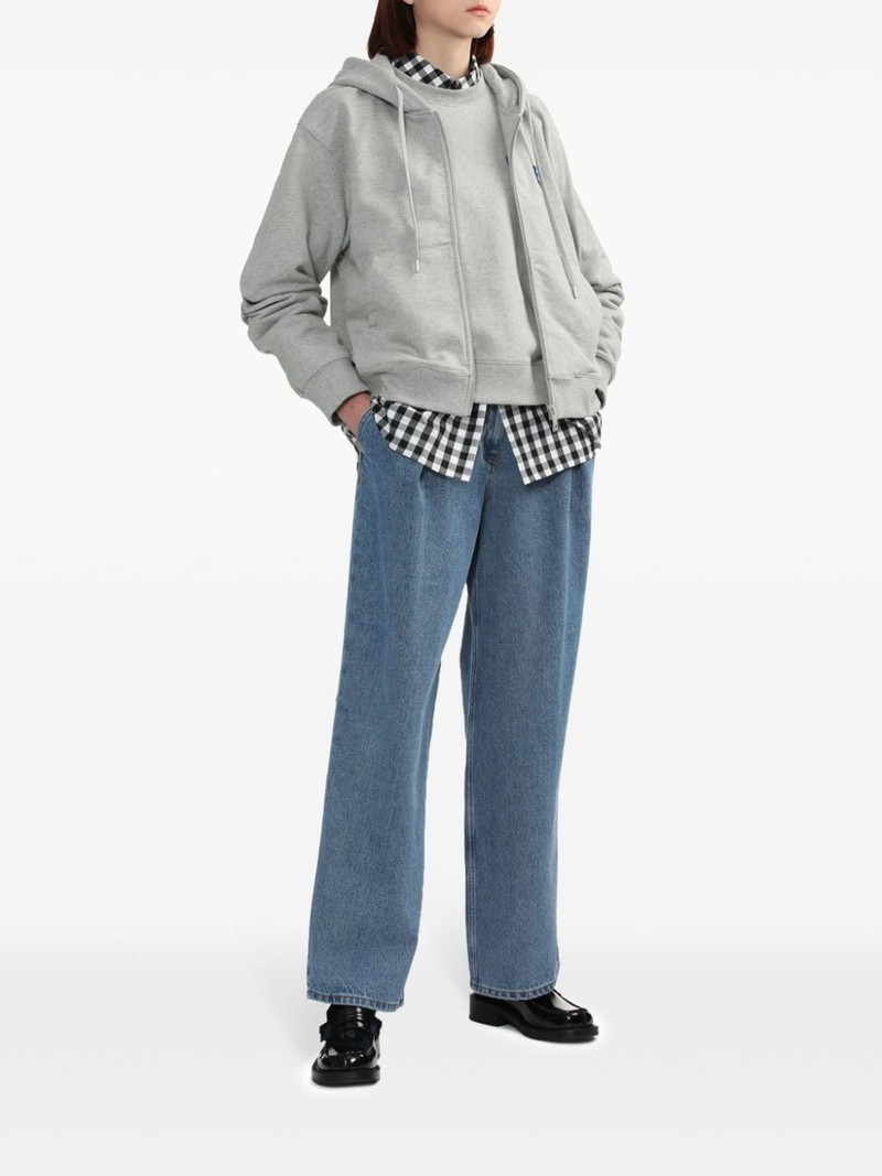 ADER error logo-appliquÃ© cotton hoodie outlook